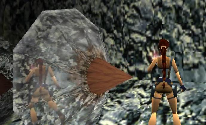 TR2 on Psx : The Great Wall level